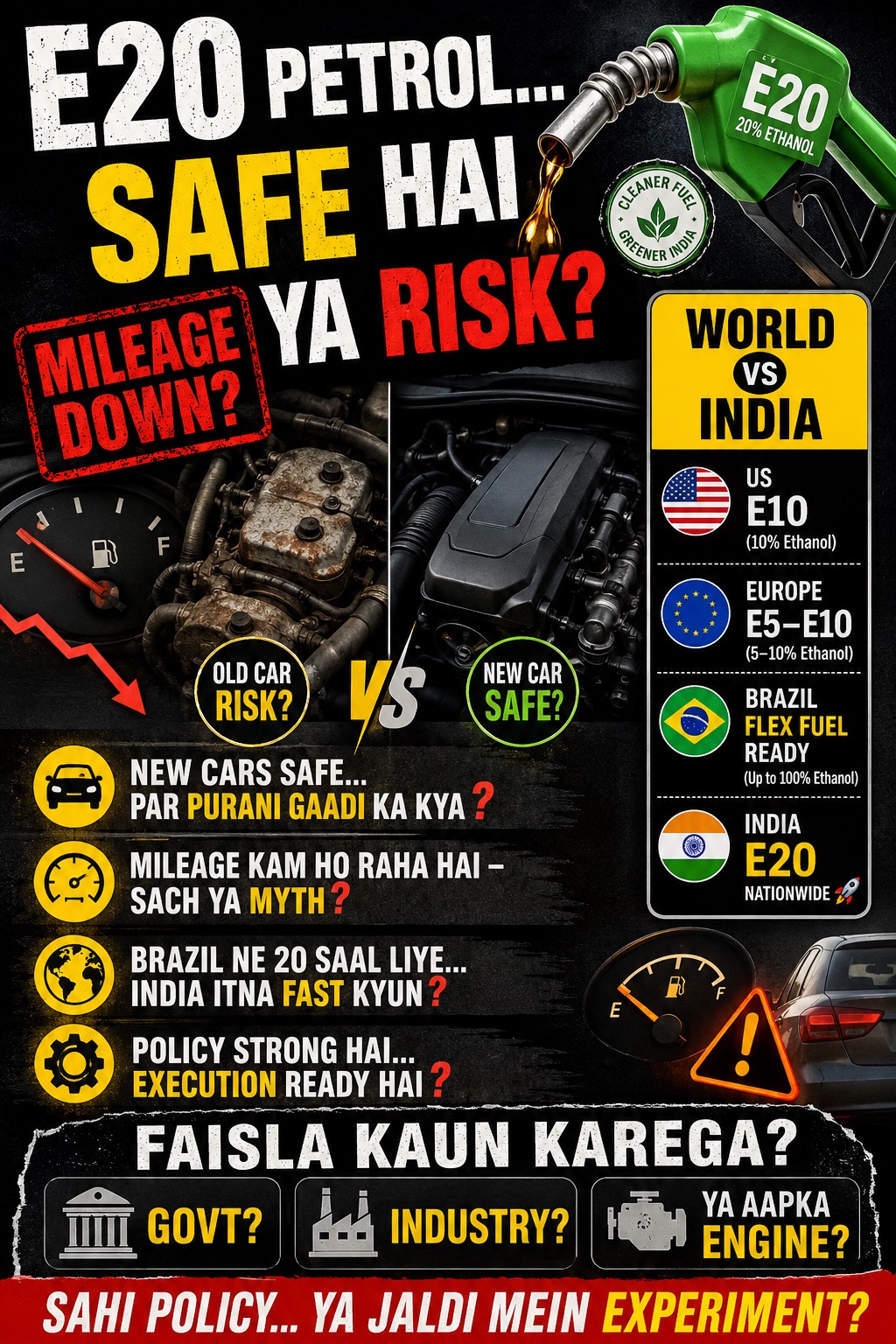 Photo from the report: E20 Petrol in India: Safe Upgrade or Risky Shift? Global Experience Raises Key Questions