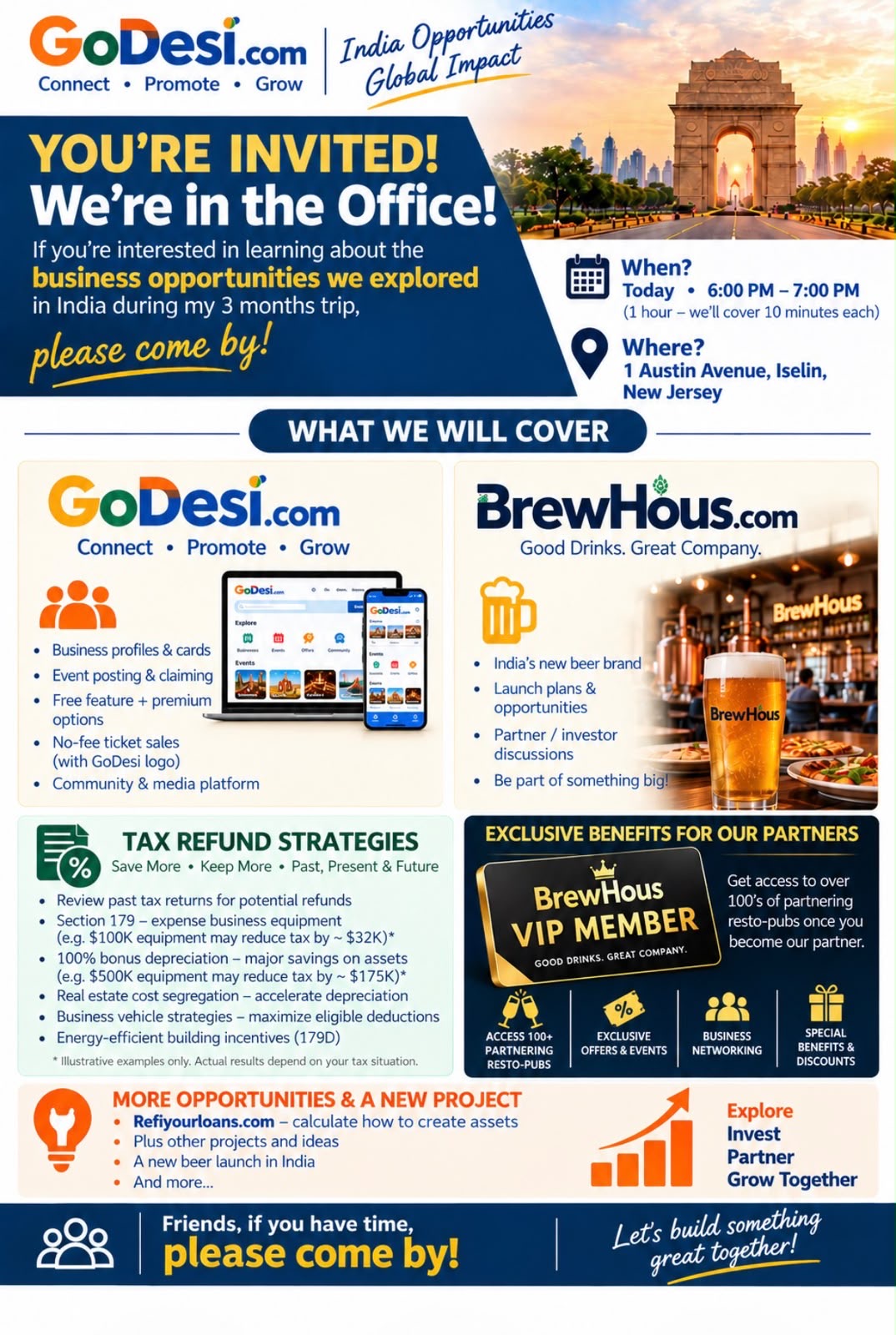 Business Opportunities Meeting — Iselin, NJ
